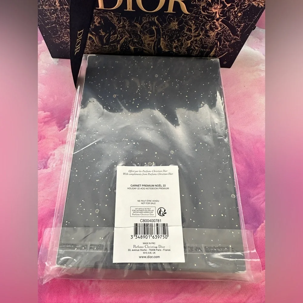 Limited Edition Celestial Notebook with Bag (NIB; Navy/Gold; 7x5 inches)
